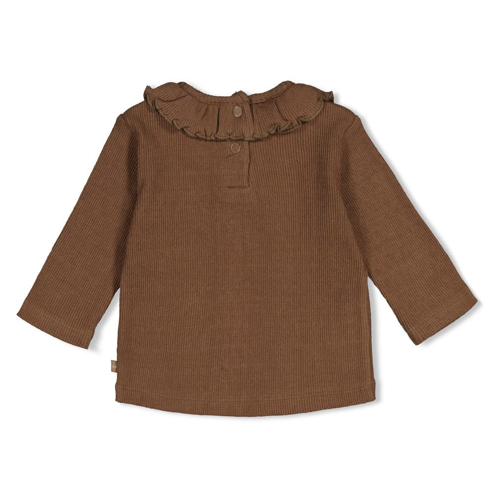Geripptes Longsleeve Schleife Lucky Bloombird