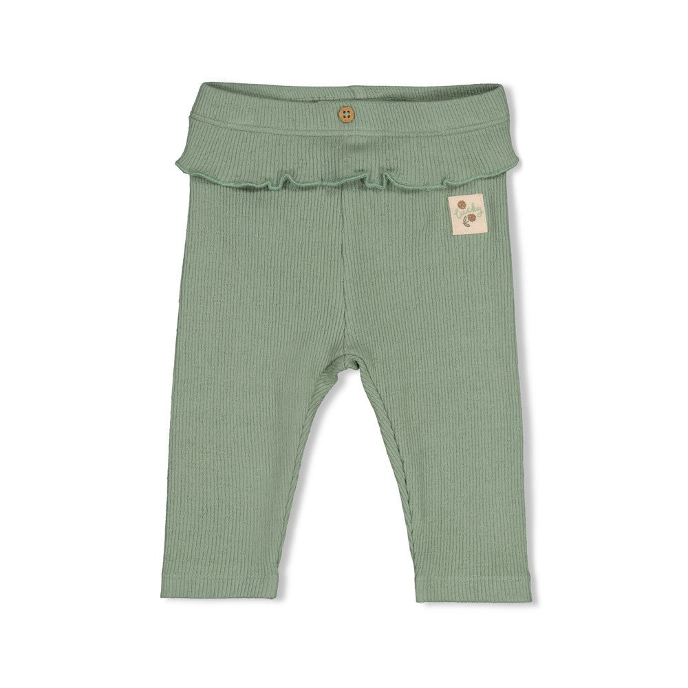 Gerippte Leggings Lucky Bloombird - grün
