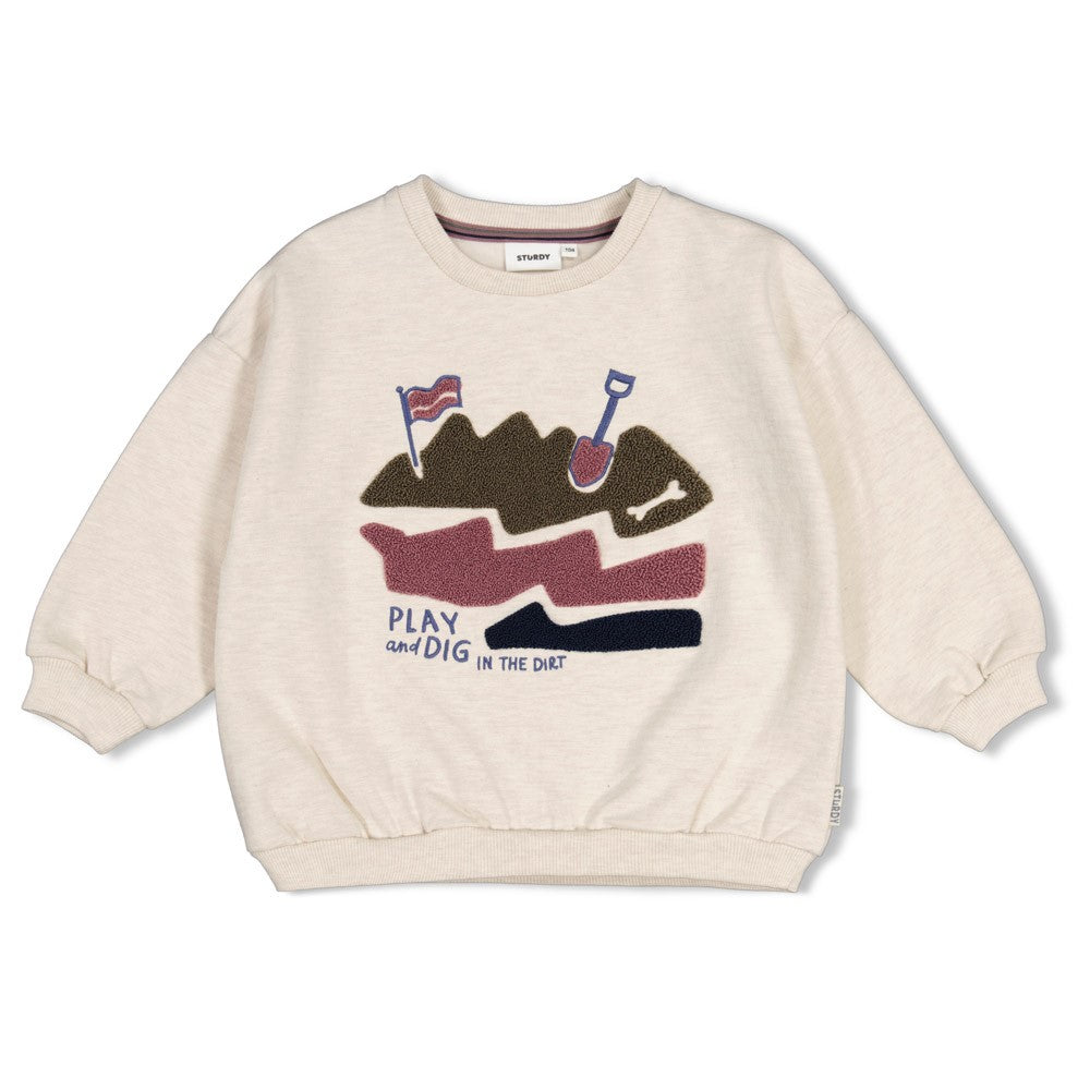 Sweater Oversized Rock the Earth - natu melange
