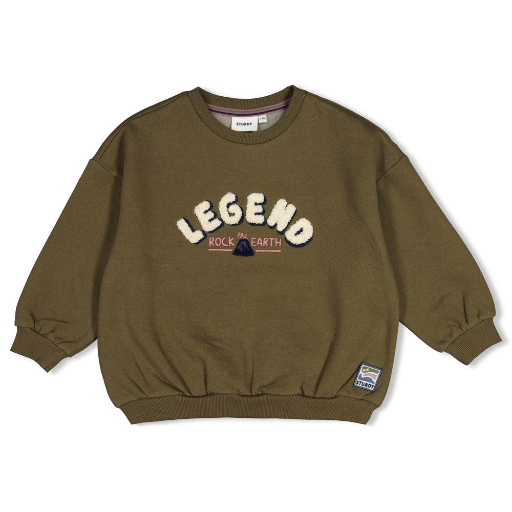 Sweater Oversized Rock the Earth - army