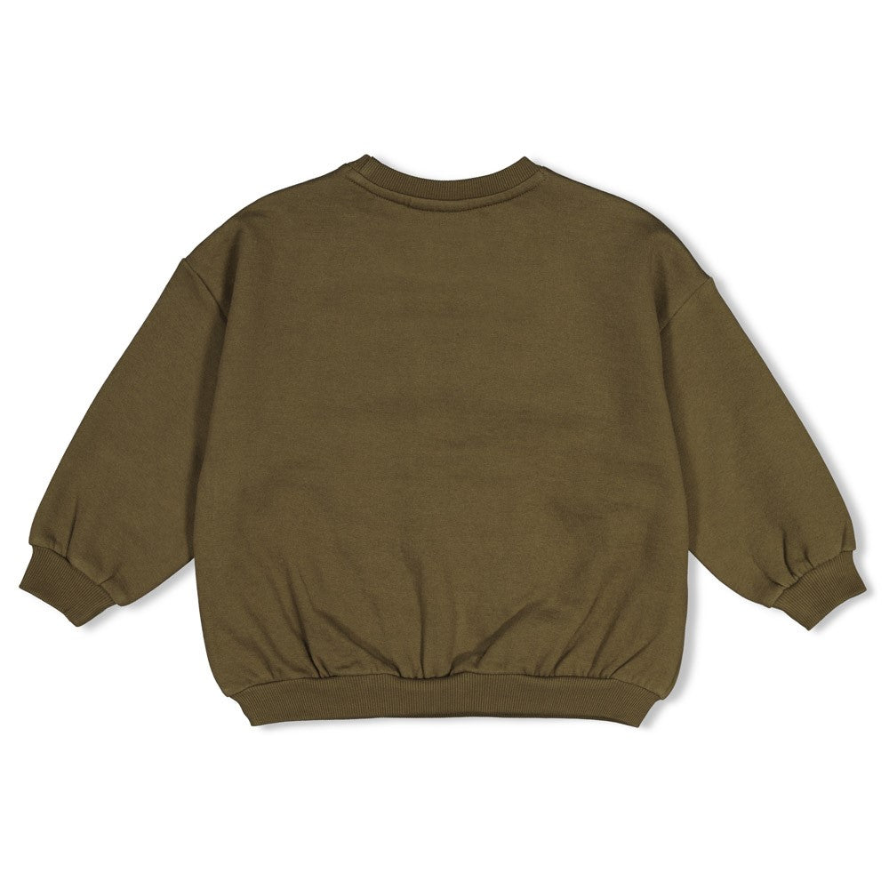 Sweater Oversized Rock the Earth - army