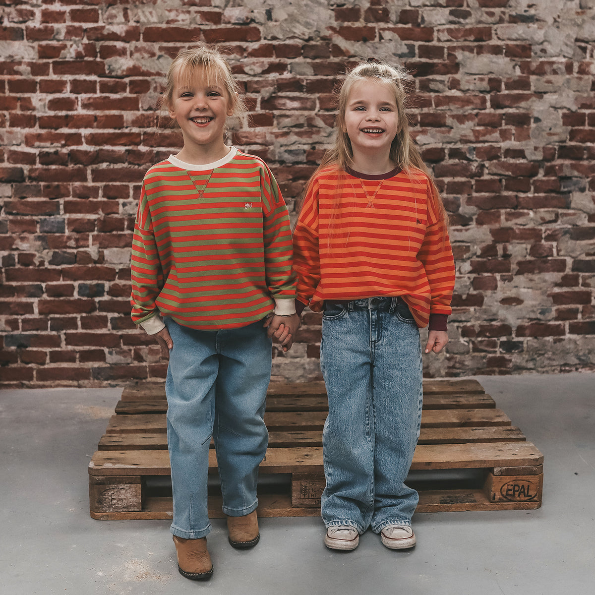 Stripe French Knit Kids - Moosstone