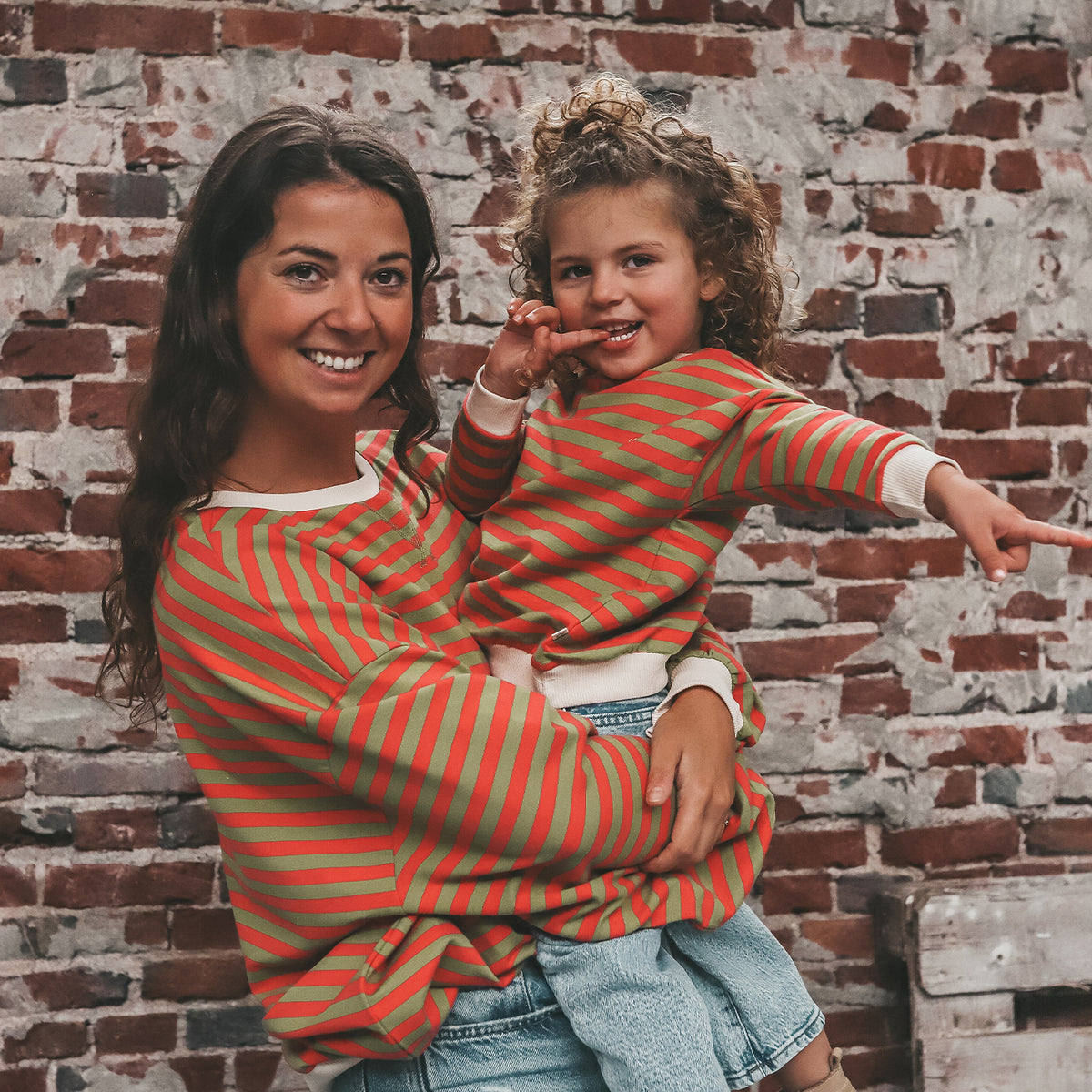 Stripe French Knit Kids - Moosstone