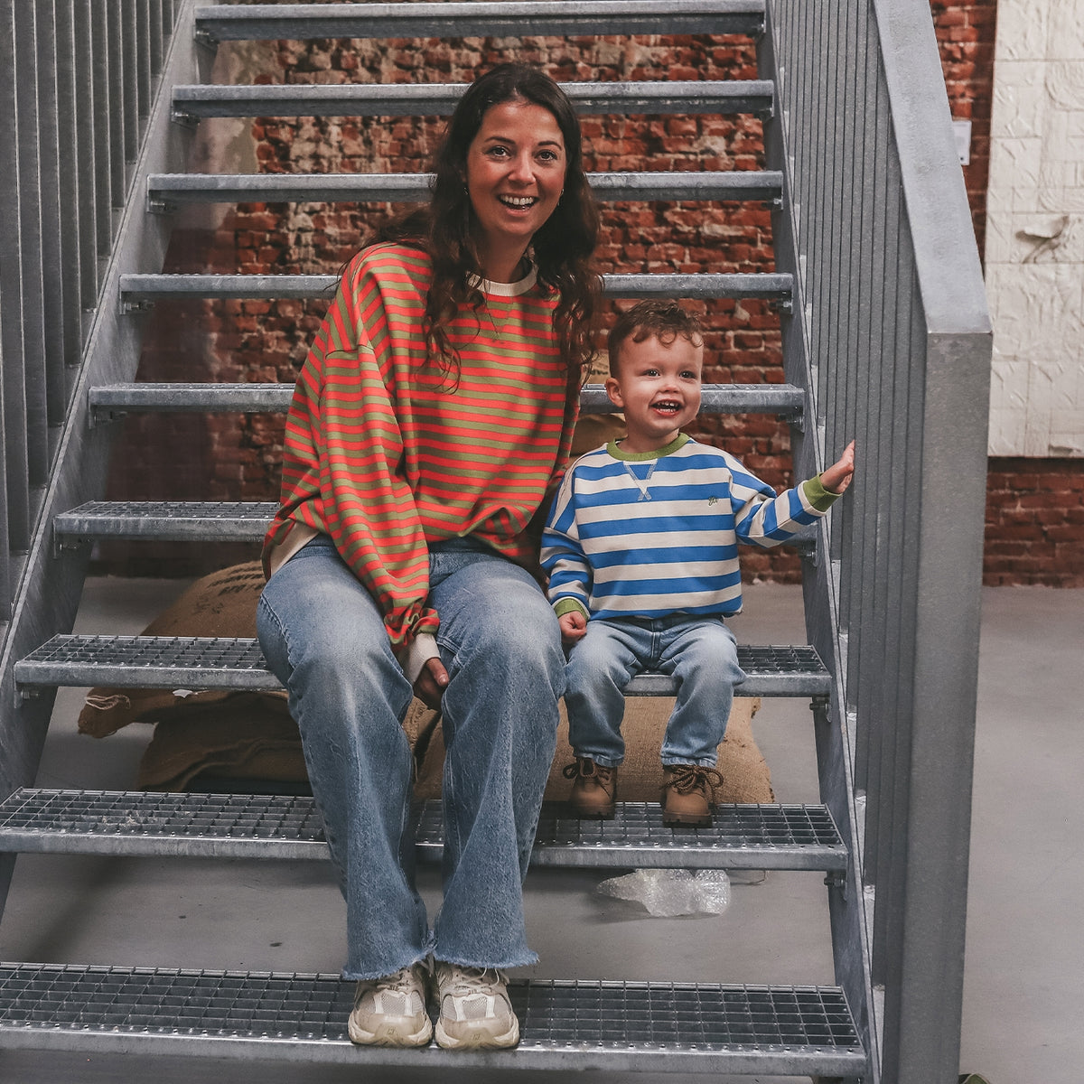 Stripe French Woman - Beetroot Purple