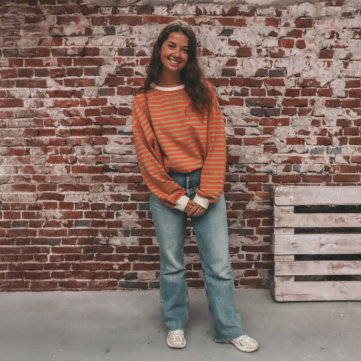 Stripe French Woman - Beetroot Purple