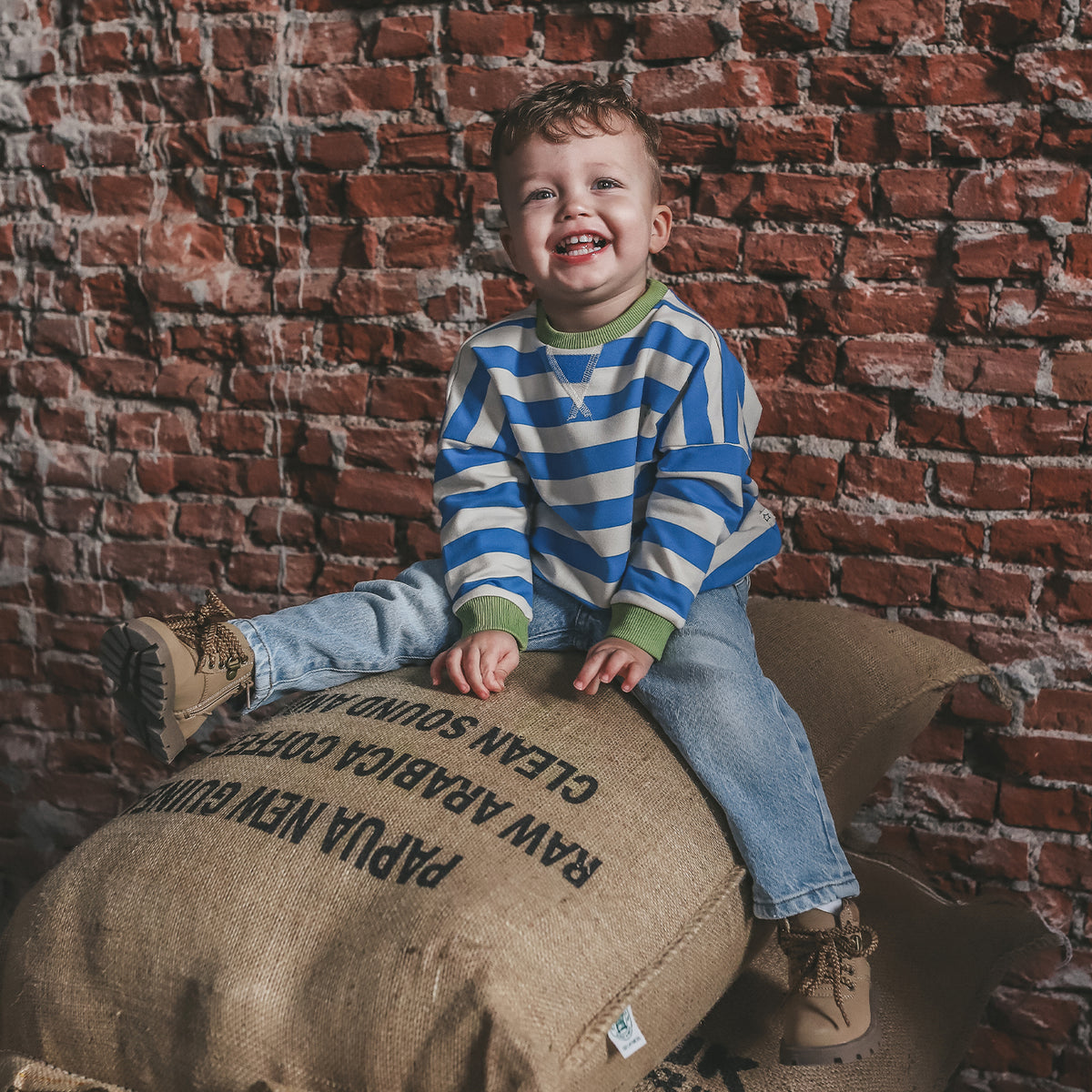 Stripe French Knit Kids - French Blue