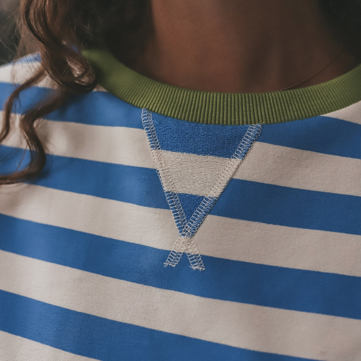 Stripe French Woman - French Blue