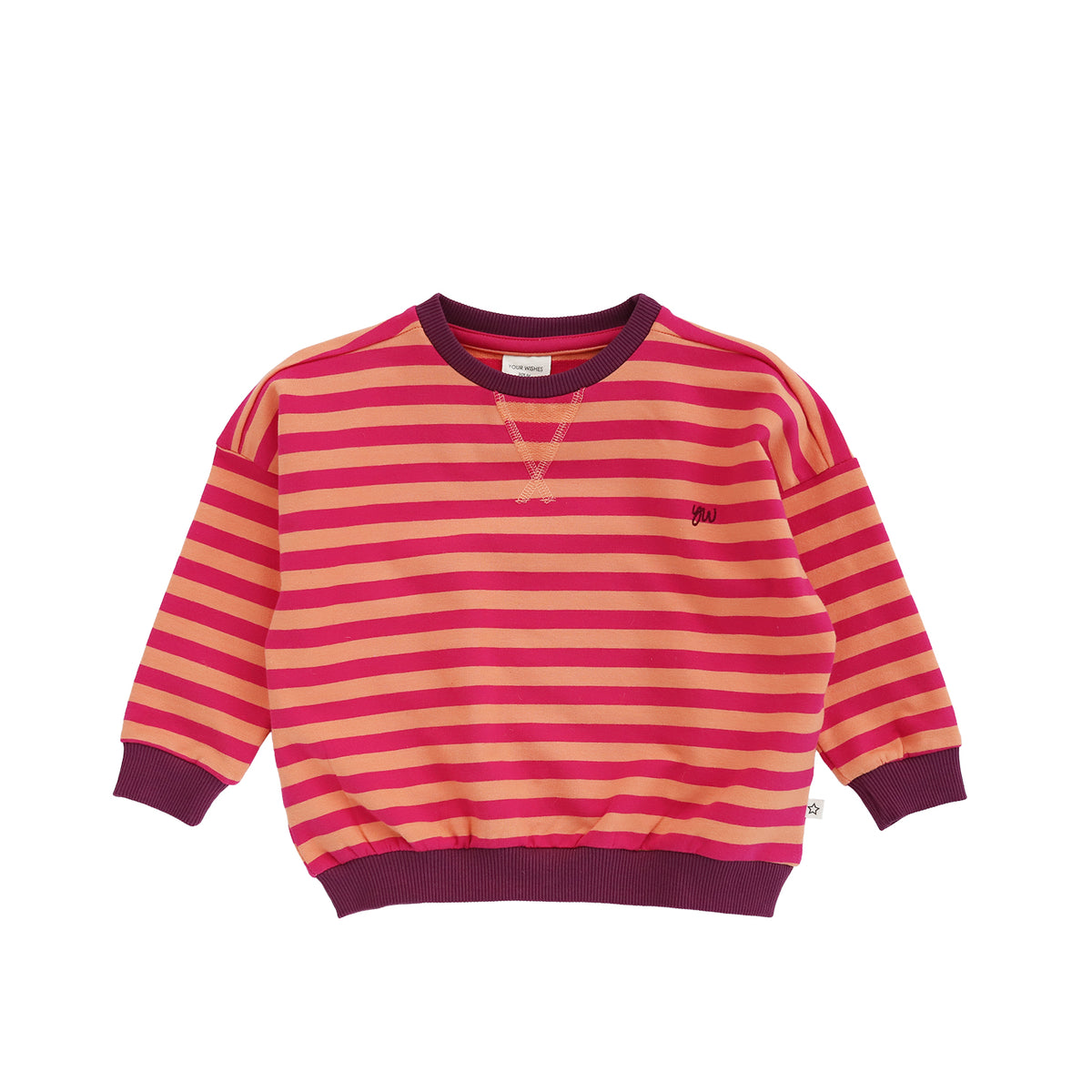 Stripe French Knit Kids - Beetroot