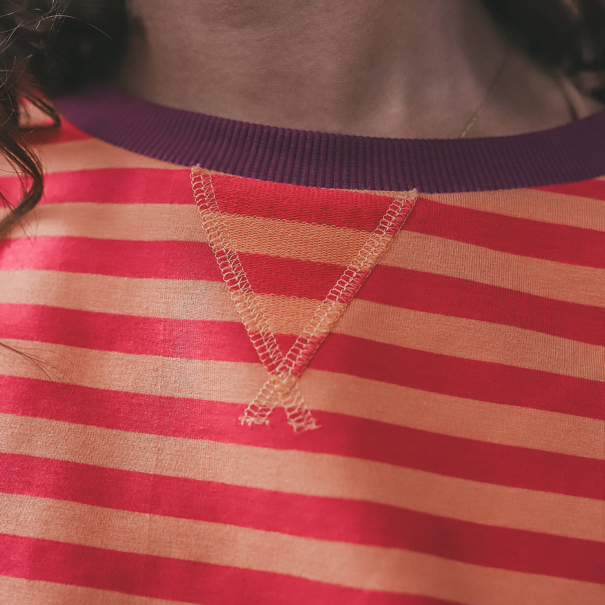 Stripe French Woman - Beetroot