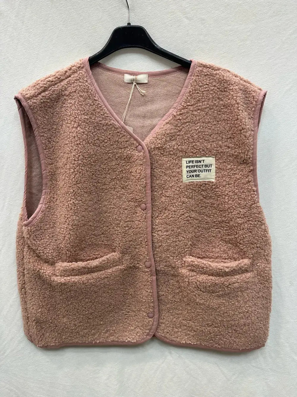 Teddy Weste - Rose pale