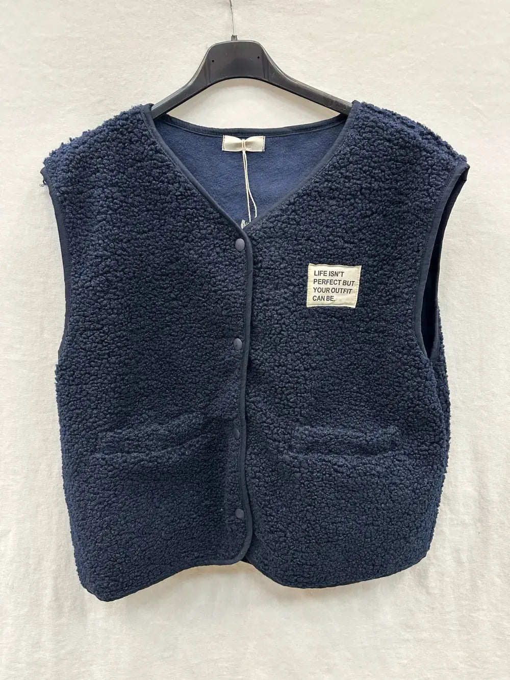 Teddy Weste - Marineblau