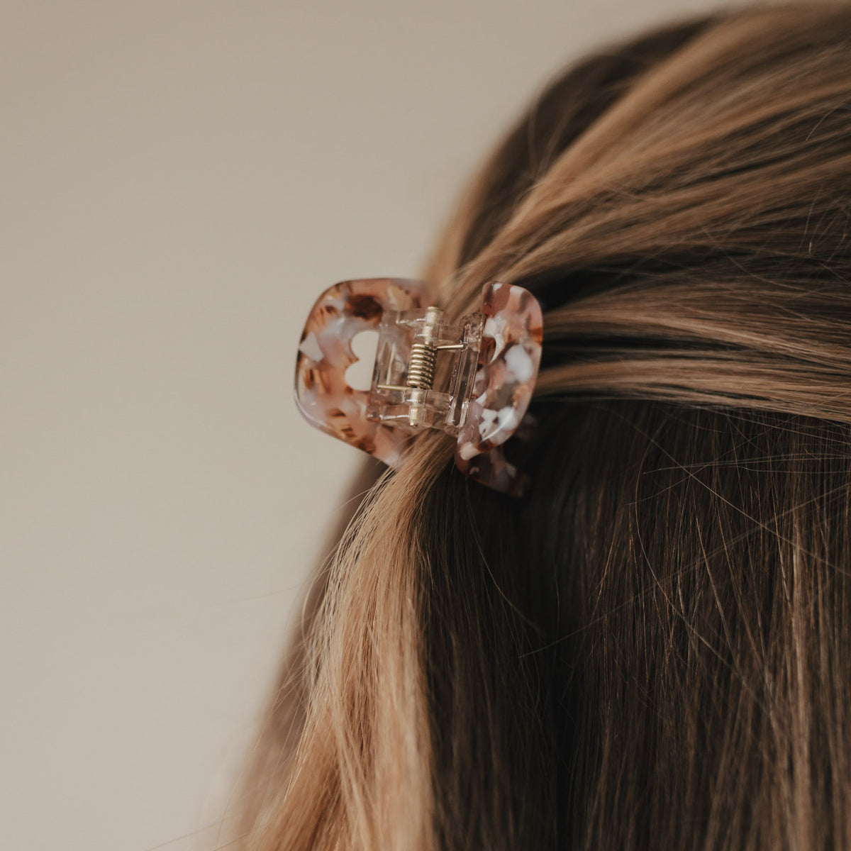 Haarklammer mit Herz klein - Farbig