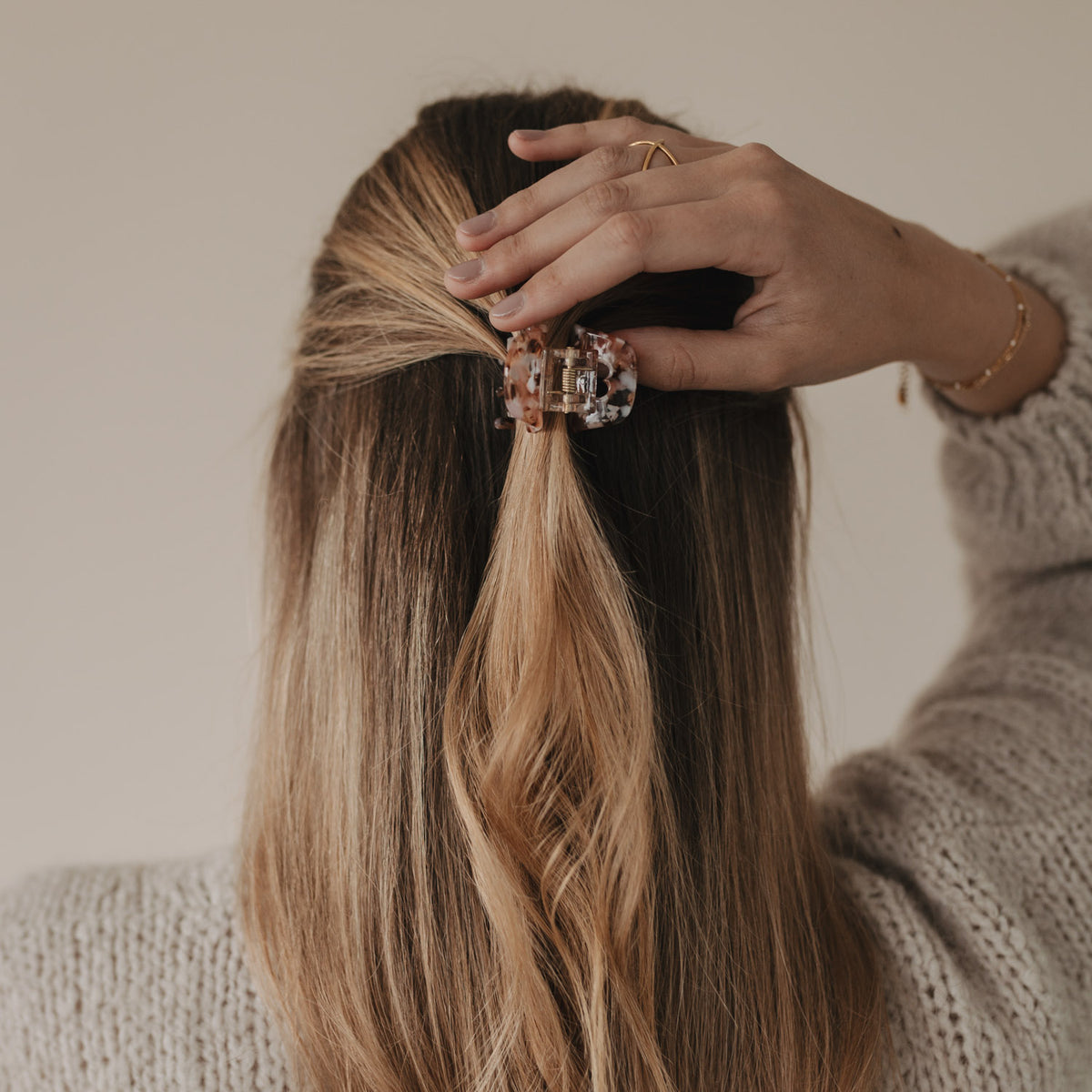 Haarklammer mit Herz klein - Farbig