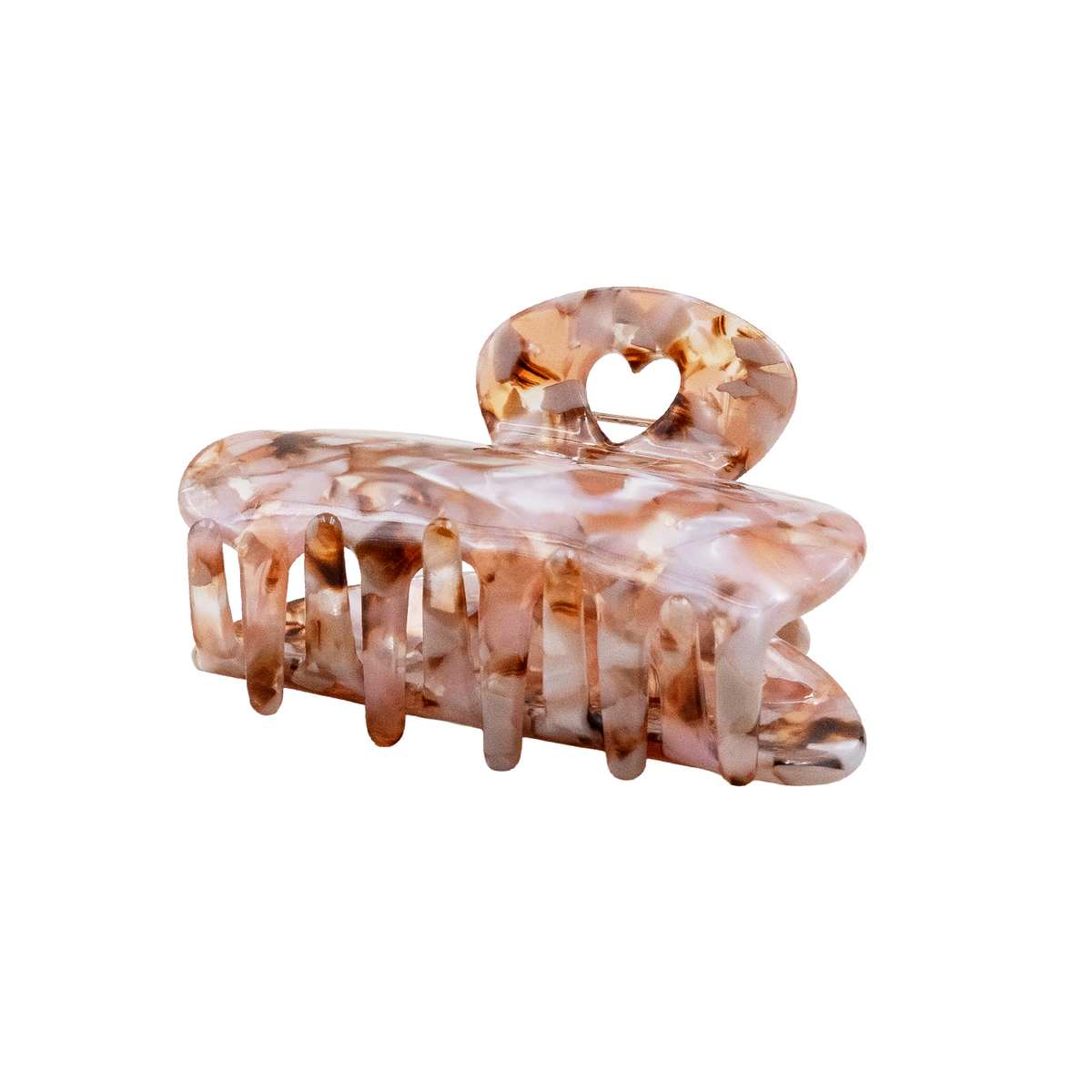 Haarklammer mit Herz gross - Farbig