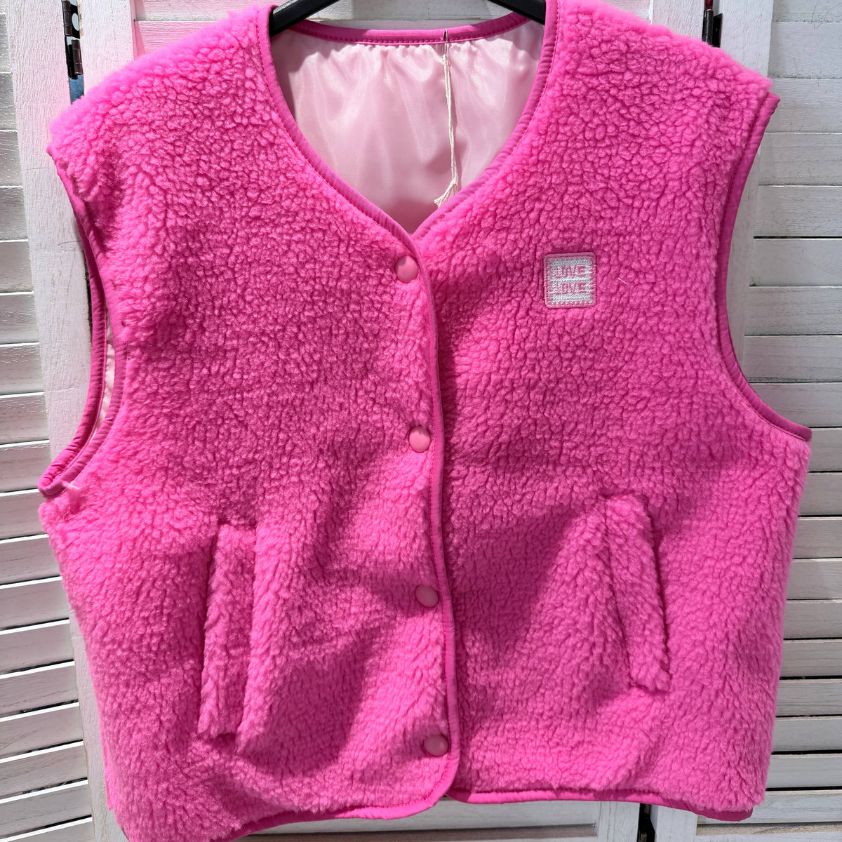 Teddyweste Woman - pink