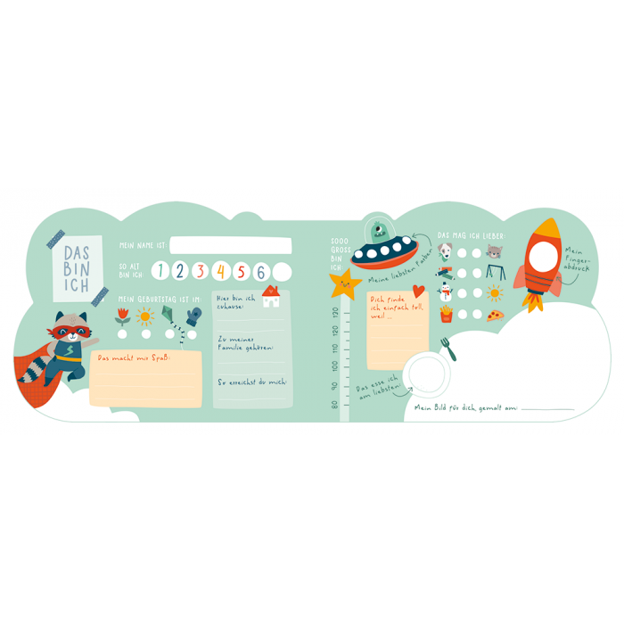 Kinder-Freundebuch - Waschbär