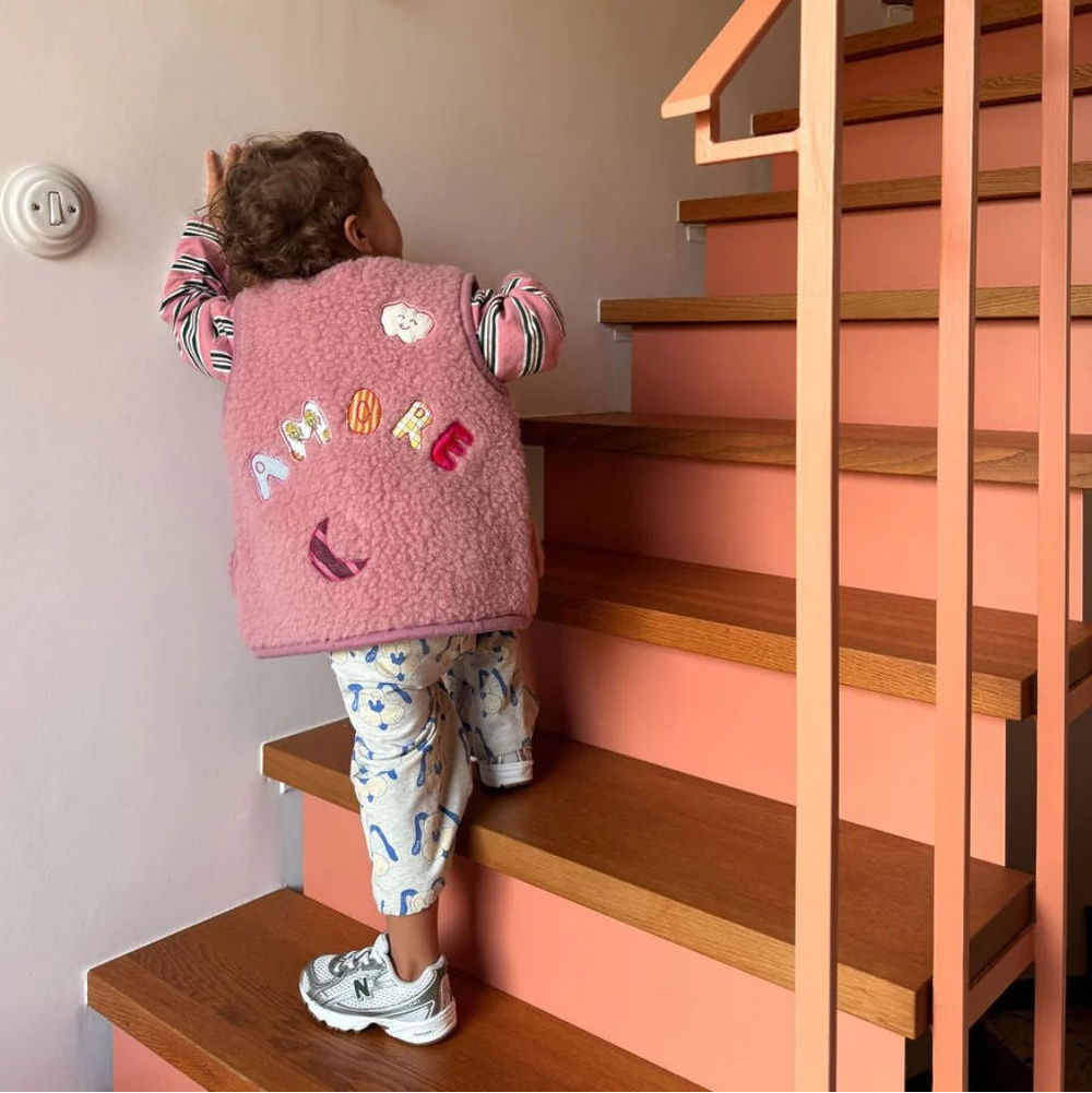 AMORE Wollweste Kids - rosa
