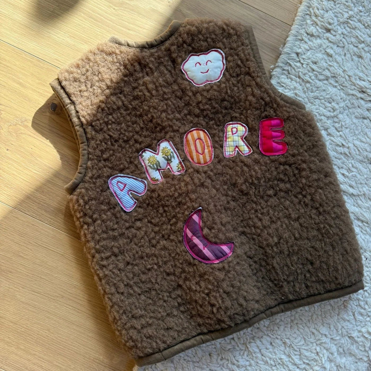 AMORE Wollweste Kids - braun