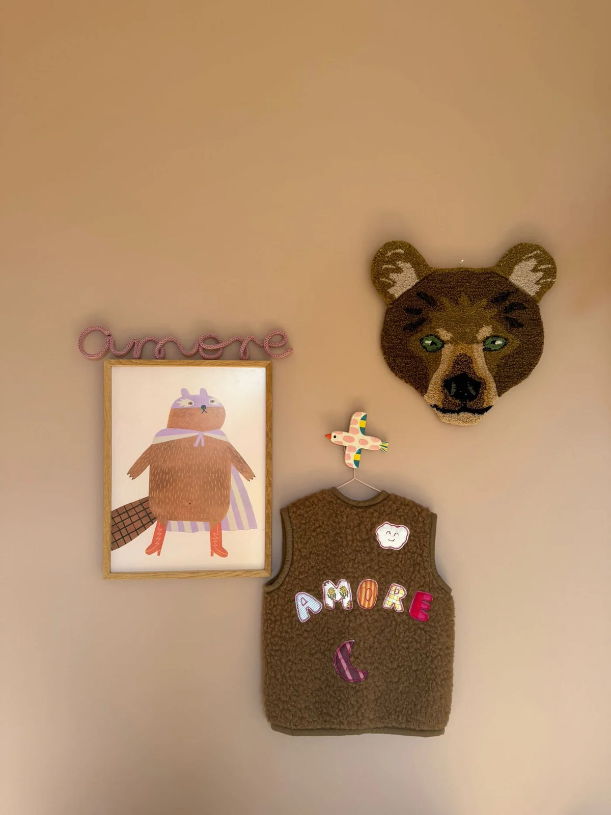 AMORE Wollweste Kids - braun