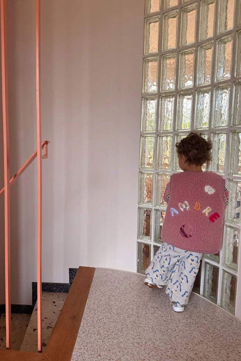 AMORE Wollweste Kids - rosa