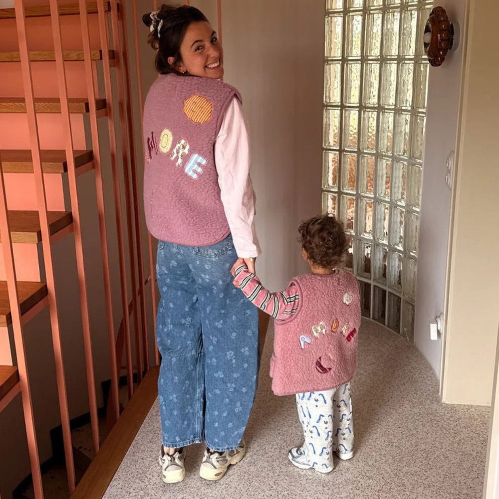 AMORE Wollweste Kids - rosa