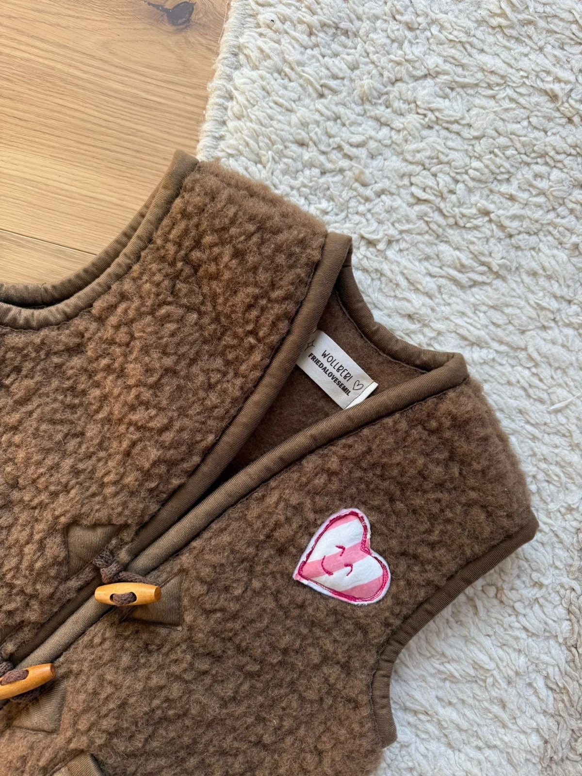 AMORE Wollweste Kids - braun
