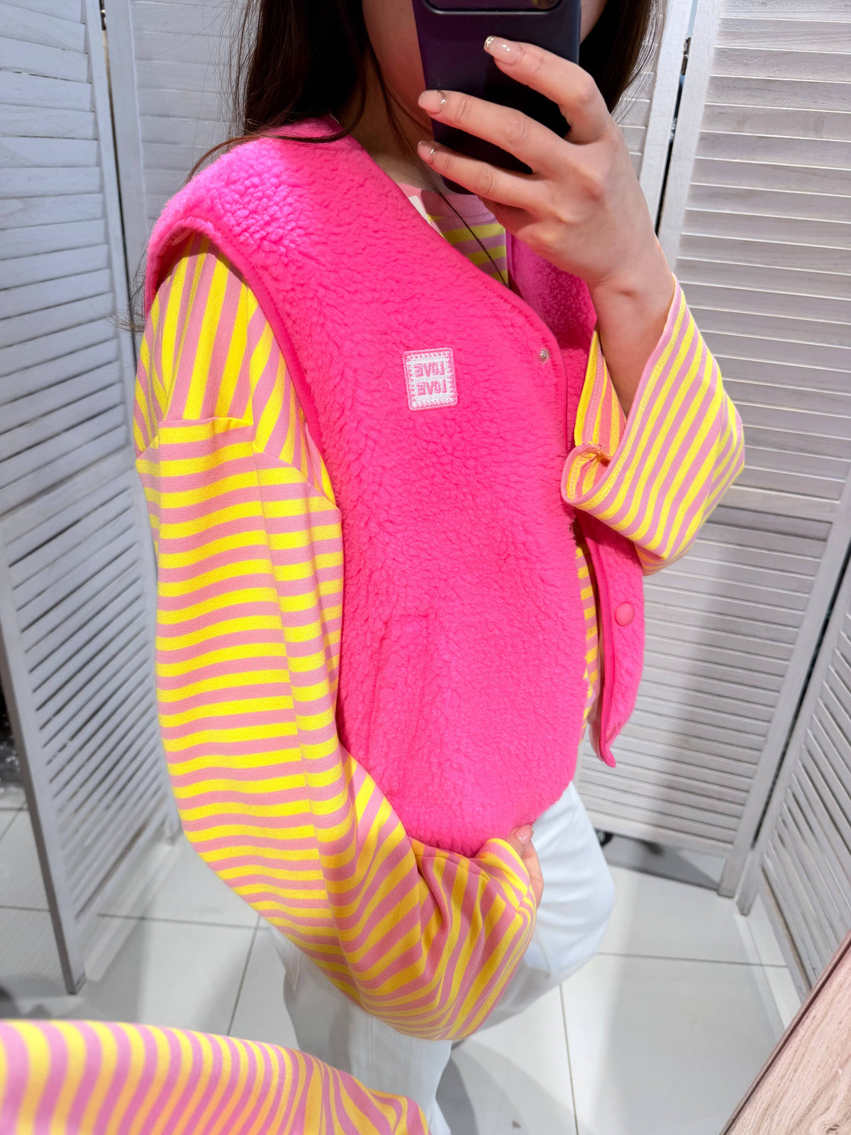 Teddyweste Woman - pink
