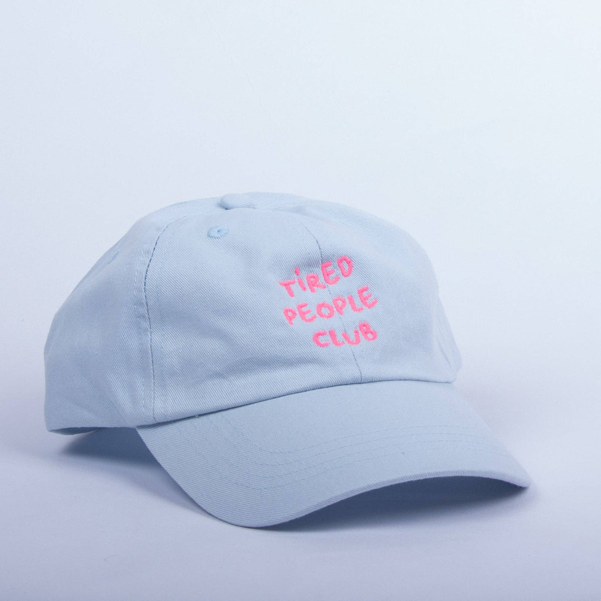Cap Tired People Club - Light Blue/Neon Pink