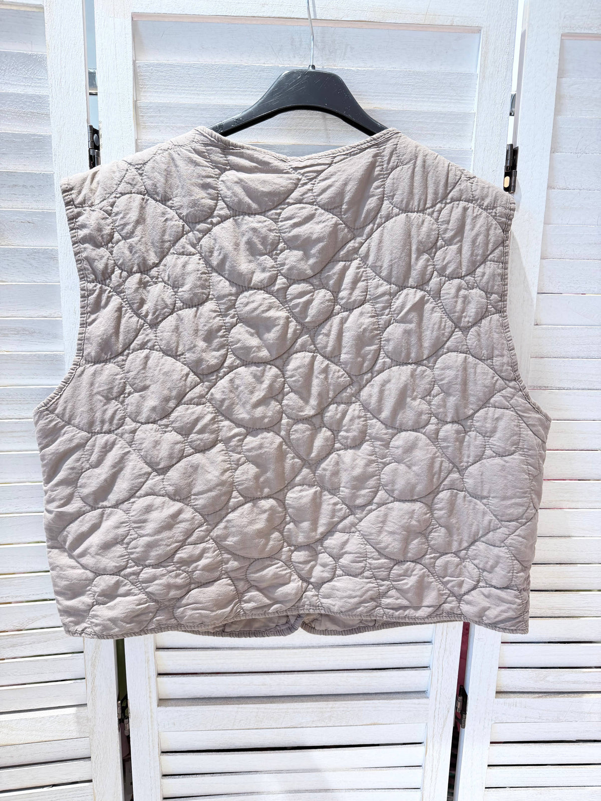 Gesteppte Weste - taupe