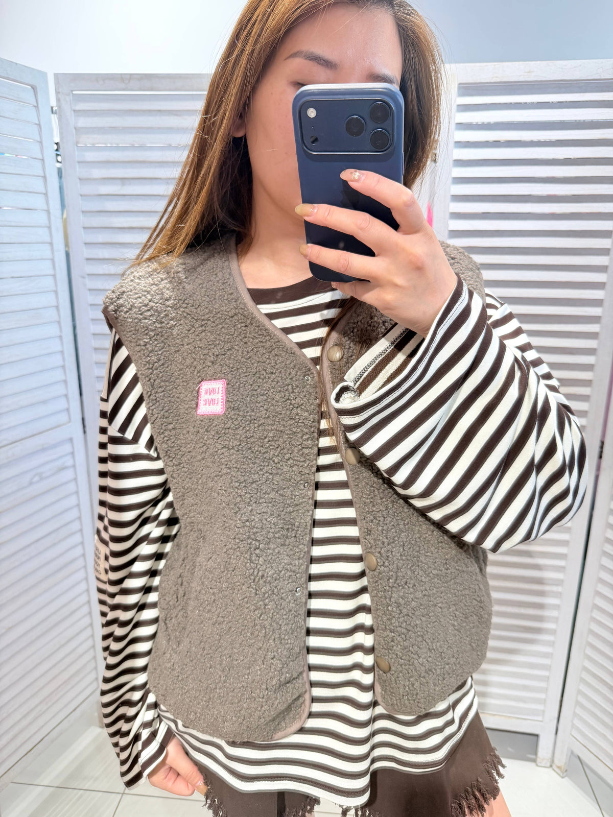 Teddyweste Woman - Taupe