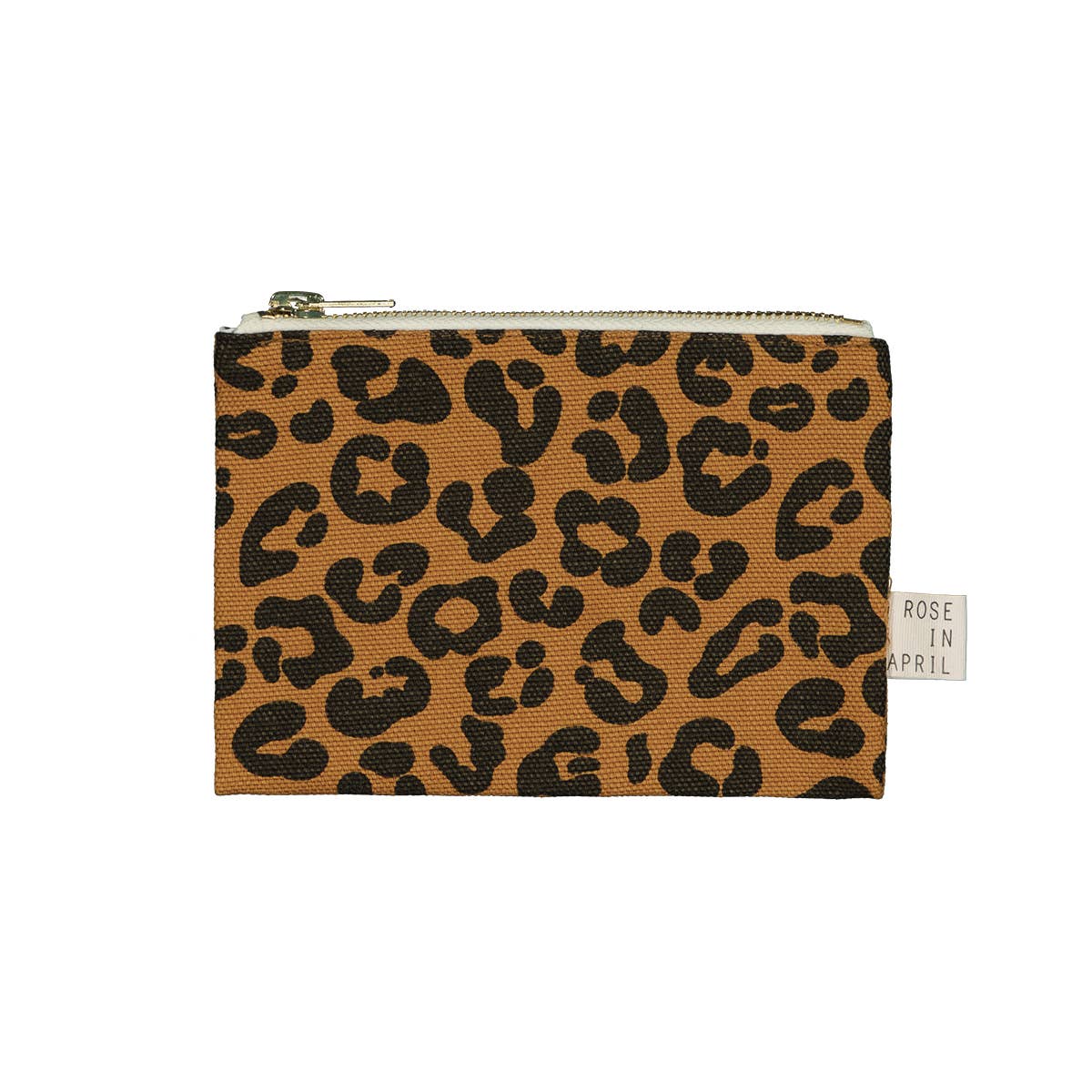 Baumwoll Portemonnaie - caramel/leo