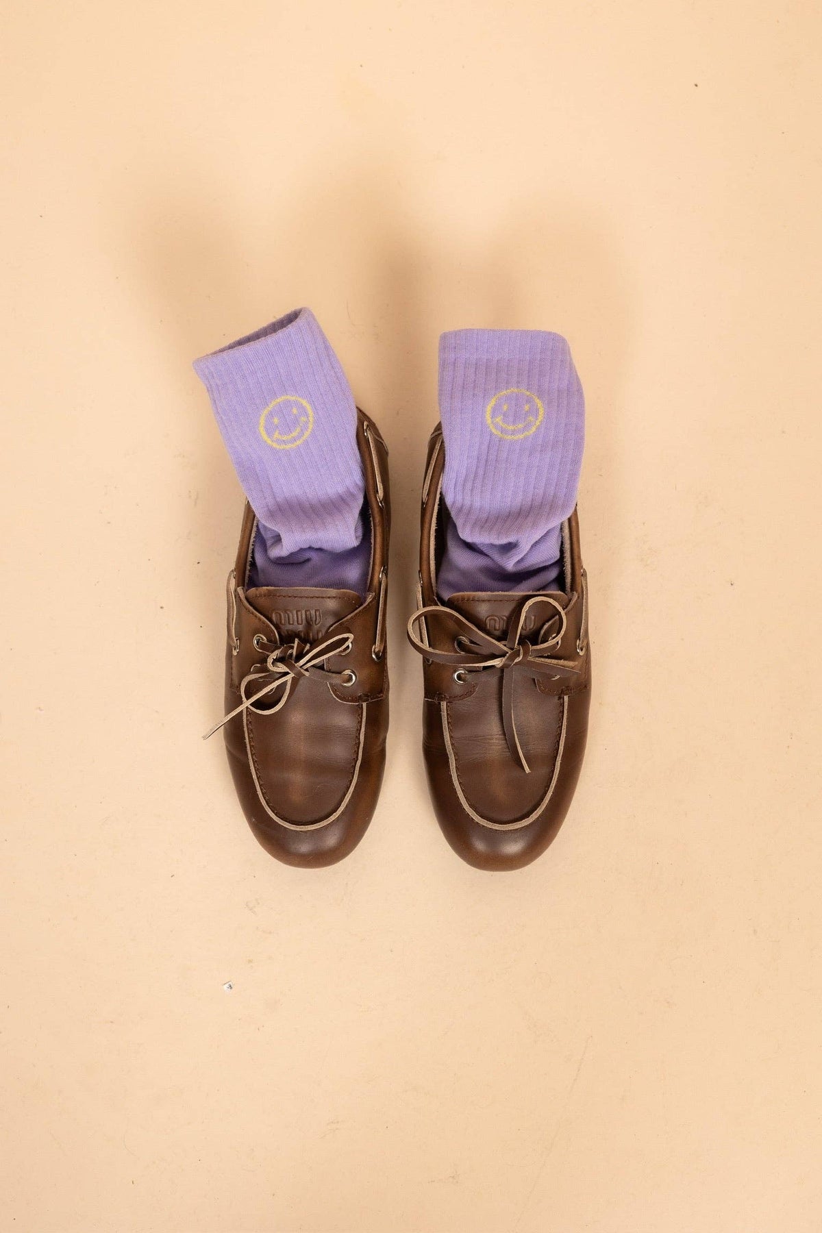 Socken "Smilie Lila"