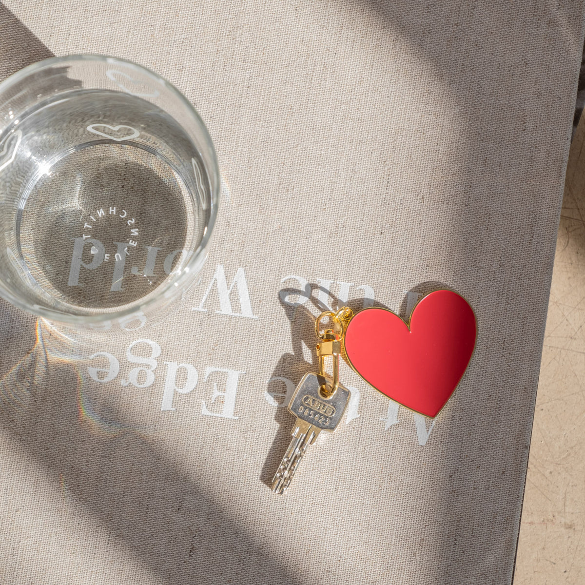 Schlüsselanhänger - Herz rot