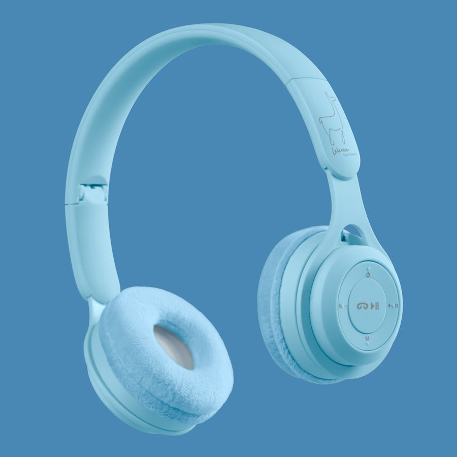 Kabelloser Bluetooth-Kopfhörer für Kinder – blue pastel
