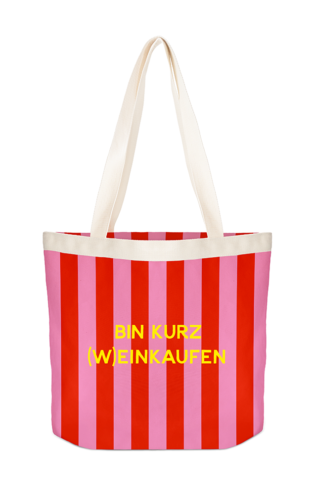 Canvas-Shopper Bin kurz (w)einkaufen