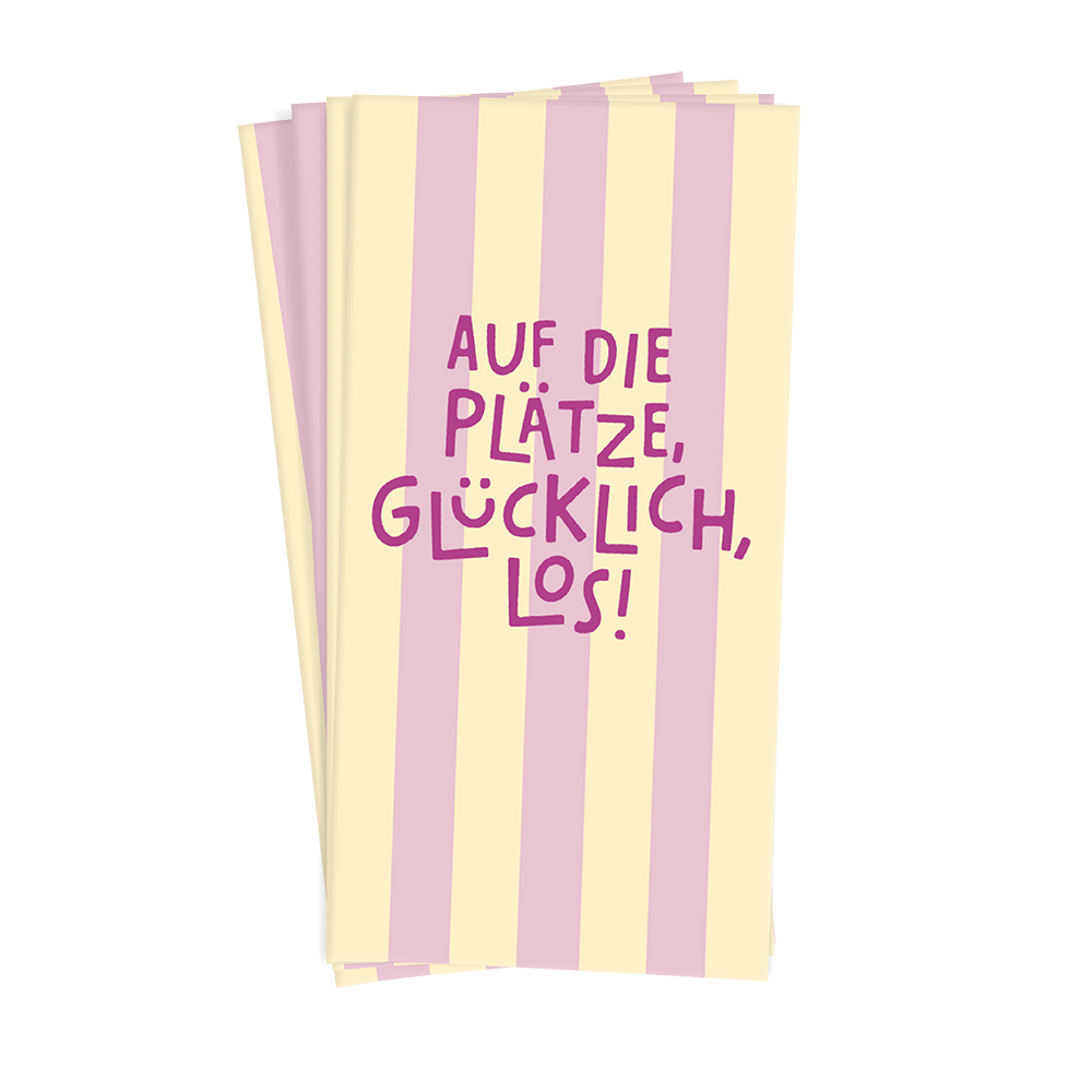 Taschentücher auf die Plätze, Glücklich los