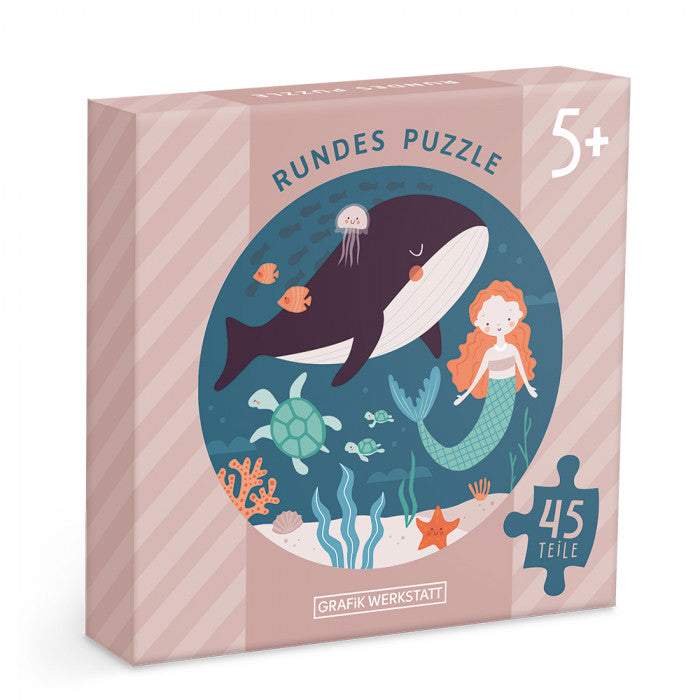 Rundes Puzzle Unterwasserwelt