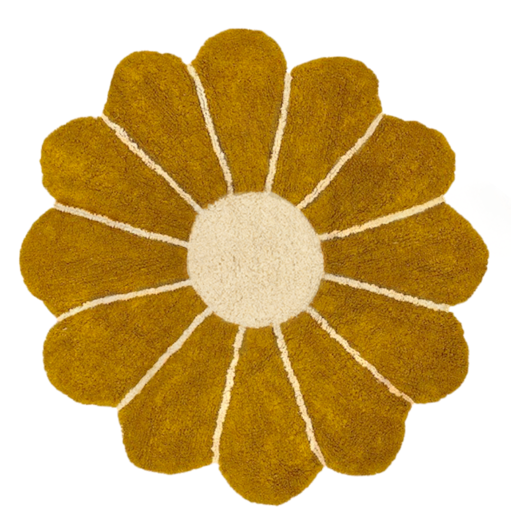 Blumenteppich mustard
