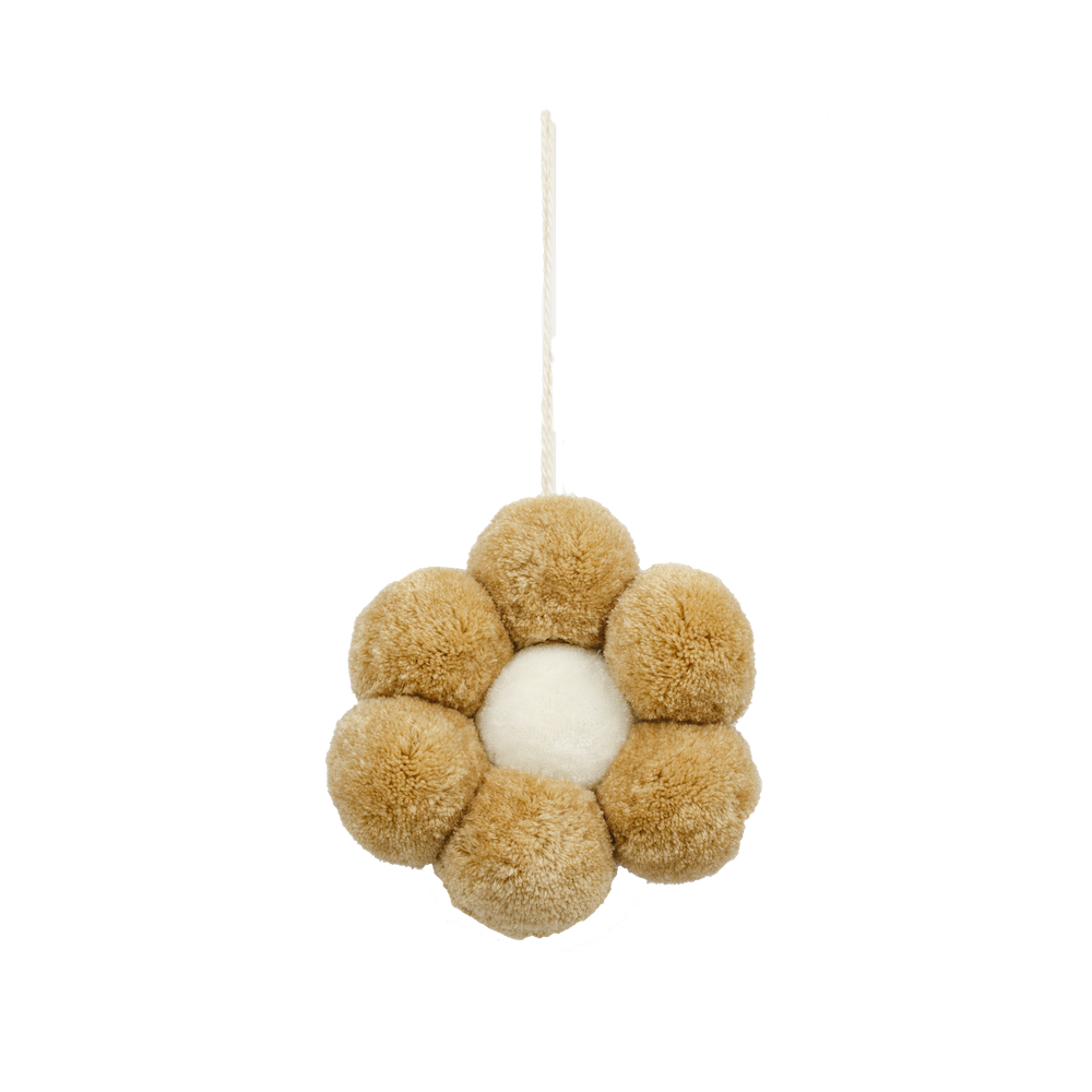 Pompon daisy hanger mustard