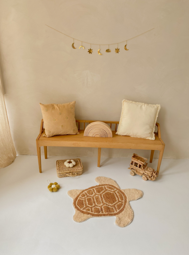 Pompon daisy hanger mustard