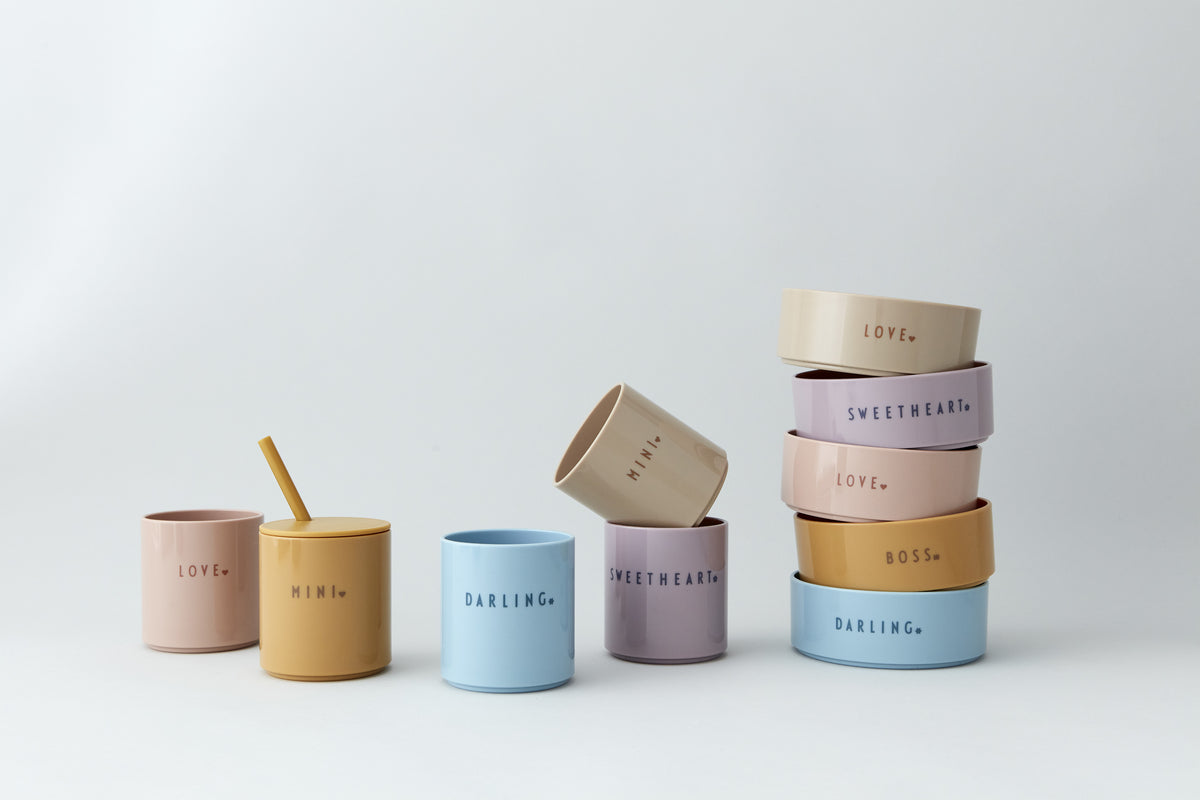 Mini favorit bowl - love/beige