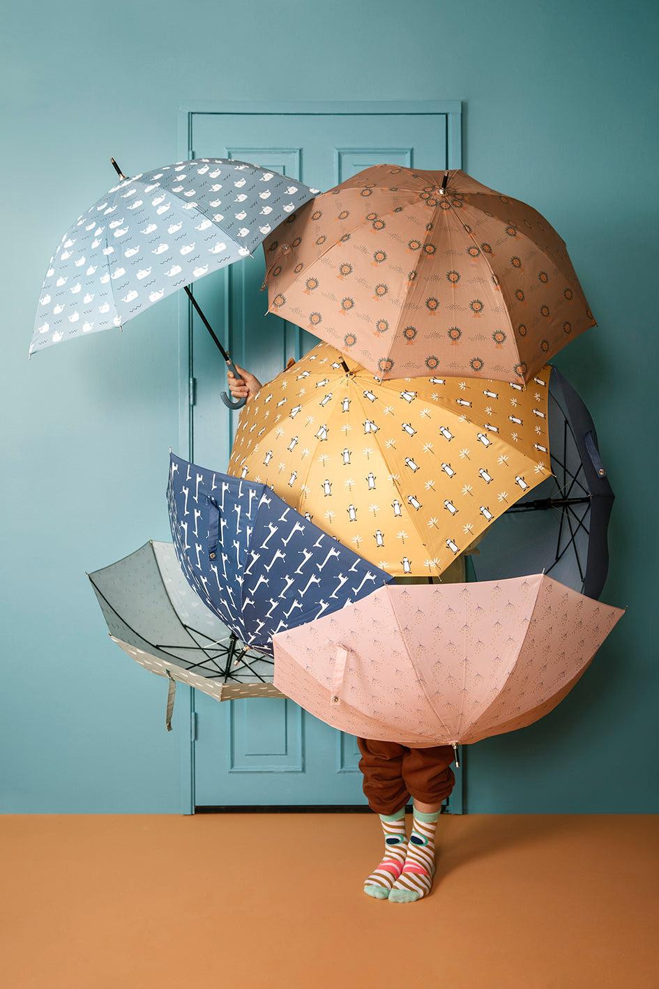 Regenschirm Reh - braun
